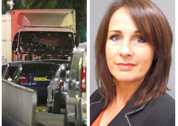 The lorry used to kill more than 80 innocent people is left riddled with bullets and SDLP Councillor, Shauna Cusack.