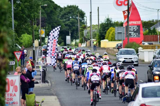 A section of the large field who took part in Sunday's Foyle Grand Prix in Killea, Co. Donegal.