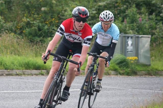 Foyle C.C.'s Thomas McLaughlin who won the A4 race at Sunday's Foyle Grand Prix.