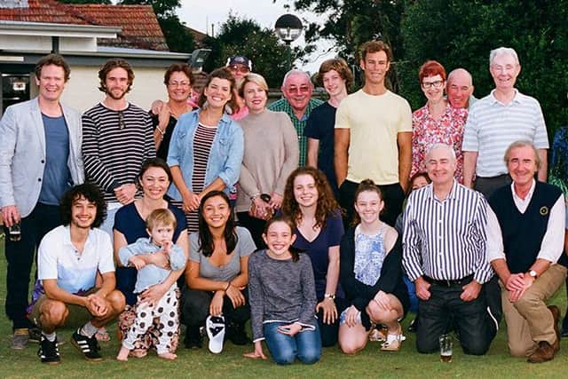 The extended Doherty family pictured recently in Australia.