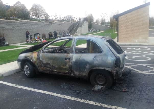 A car was burnt out in the City Cemetery recently. It is hoped that the installation of a CCTV system would reduce the risk of a similar incident happening.