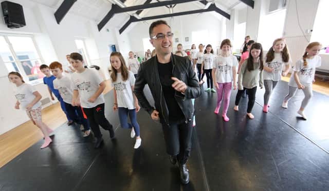 Â©/Lorcan Doherty Photography -  July 25th 2016. 

DANCE STAR VINCENT SIMONE STRICTLY BACKING PLAYHOUSE FOR SUCCESS

Former Strictly Come Dancing star Vincent Simone gives an impromptu dance class to children attending the Playhouse Children's & Teen Art Festival during his visit to the Playhouse Theatre, Derry.

Photo Lorcan Doherty Photography