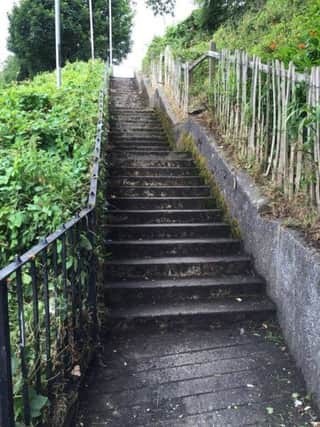 The Beechwood steps after the work was done.