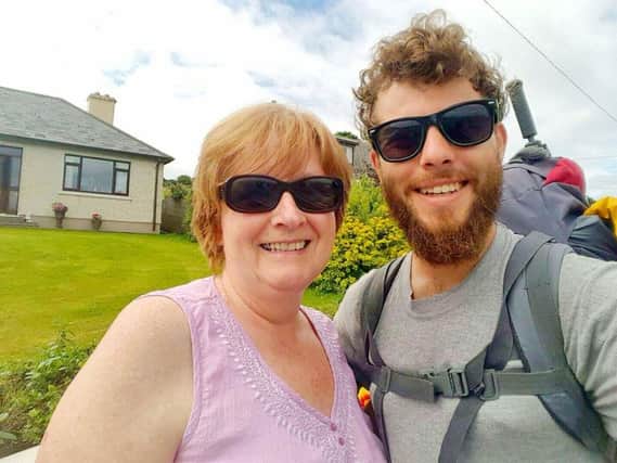 A selfie with Mary from Clonmany.