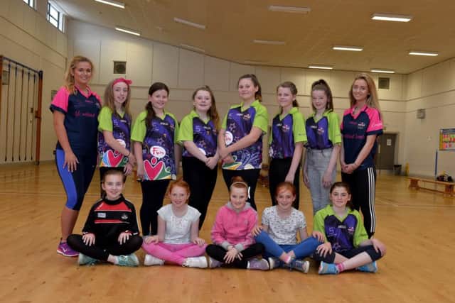 Campettes and leaders of the Arise and Shine group pictured at the Micheala Foundation Summer Camp at St Marys College Derry on Wednesday morning last. DER3016GS014