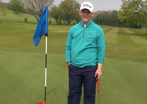 Kieran Berryman, winner of The Resort Cup at Roe Park, on Saturday and defending Golfer of the Year champion.