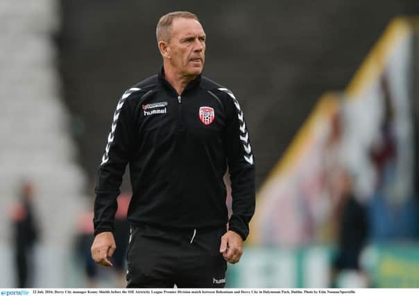 Derry City manager Kenny Shiels was delighted with a share of the spoils from tonight's match against Sligo.
