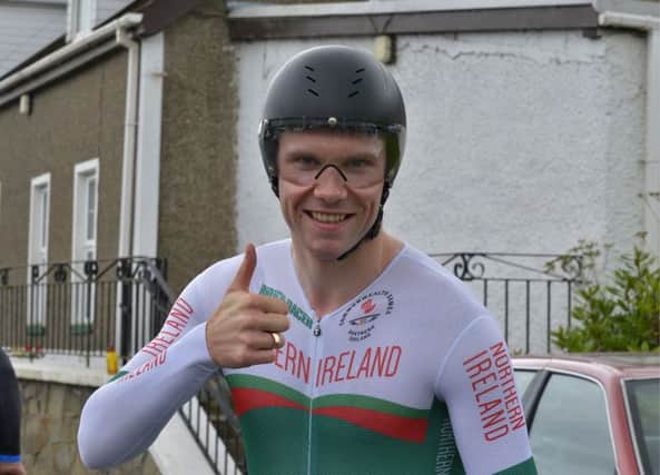 Marcus Christie pictured at Sundays Ulster 10m TT Cycling Championship hosted by the Foyle Cycling Club.  DER3116GS008