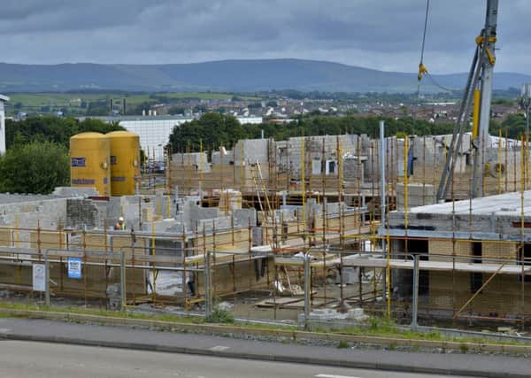 Social housing construction site on Northland Road, Derry. DER3116GS074
