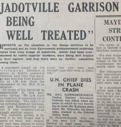 How the Derry Journal reported the siege on Tuesday, September 19, 1961.