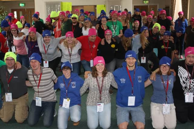 Young people from across Europe attending the Ulster Young Farmer's European Rally.