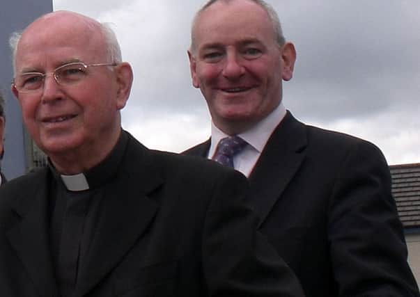 Bishop Daly and Mark Durkan  pictured in 2008 (file photo)