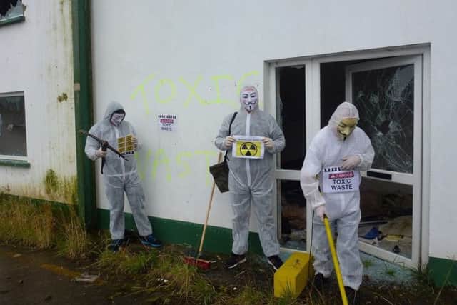 'Anonymous North West' pictured at the weekend.