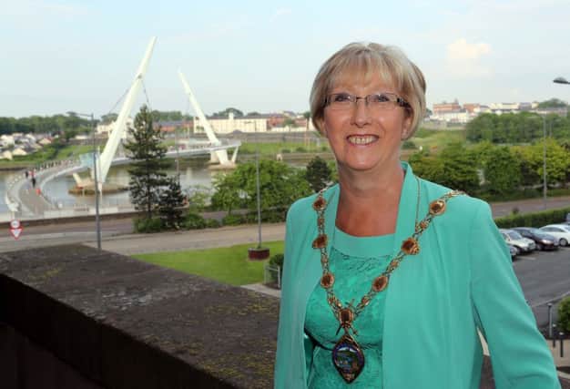 Mayor of Derry City and Strabane District Council, Alderman Hilary McClintock. (Photo Lorcan Doherty Photography)