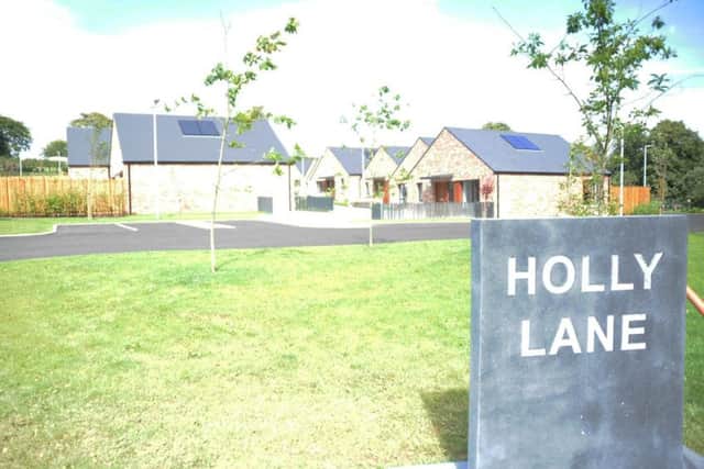 Entrance to Holly Lane, a new supported housing facility within Gransha Park.