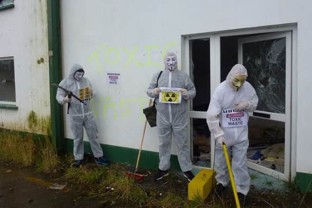 'Anonymous North West' pictured at the weekend.
