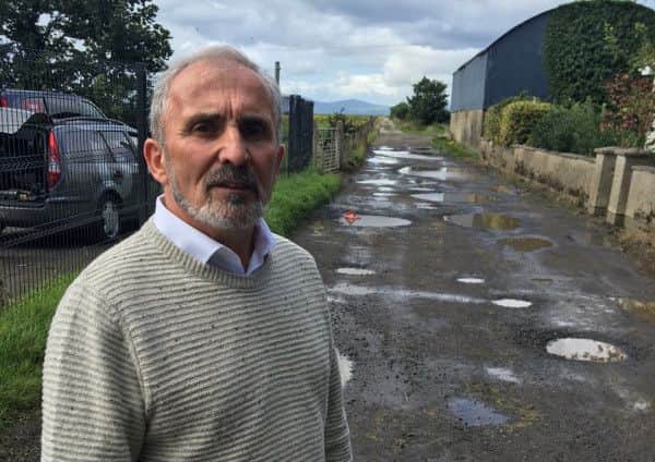 SDLP MLA Gerry Mullan in Bellarena.
