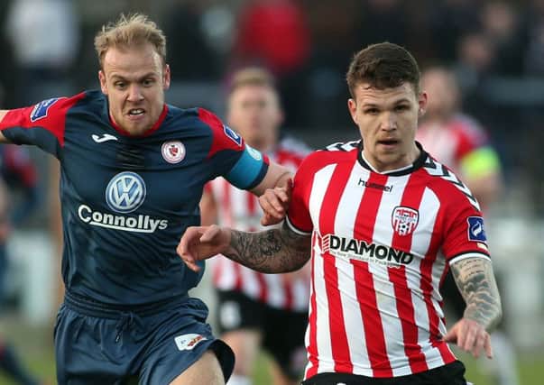 Jordan Allan has left Derry City to join Coleraine on loan until January. Mandatory Credit Photo Lorcan Doherty / Presseye.com