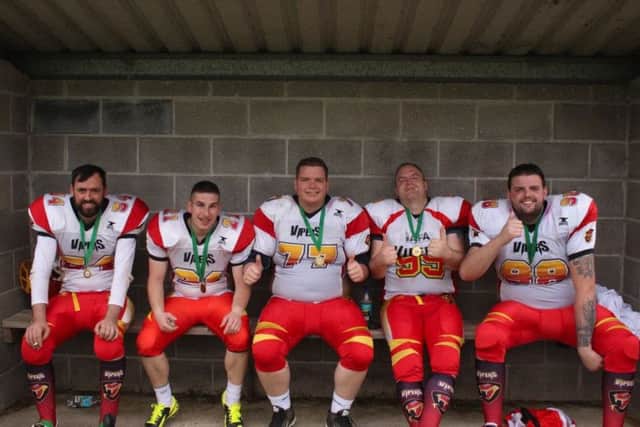 More happy Derry Donegal Vipers players after their big win.