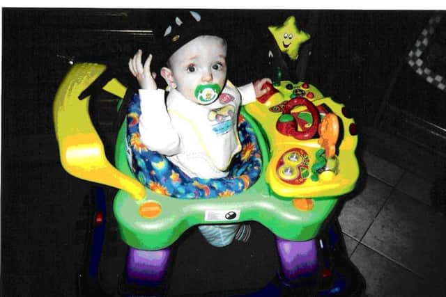 Little Jamie Cowey who lost his life to Meningitis in 2004.