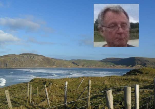 A three-day search took place at the Isle of Doagh for Derry man Anthony Griffiths (inset)