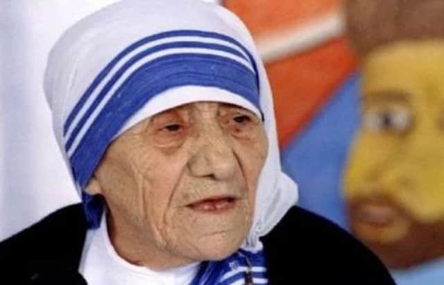 Mother Teresa (above) has been declared a saint by Pope Francis.
