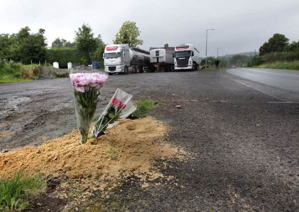 The scene of the double fatal crash on the outskirts of Ballybofey in Co-Donegal where two woman were killed on Wednesday evening. Picture Margaret McLaughlin