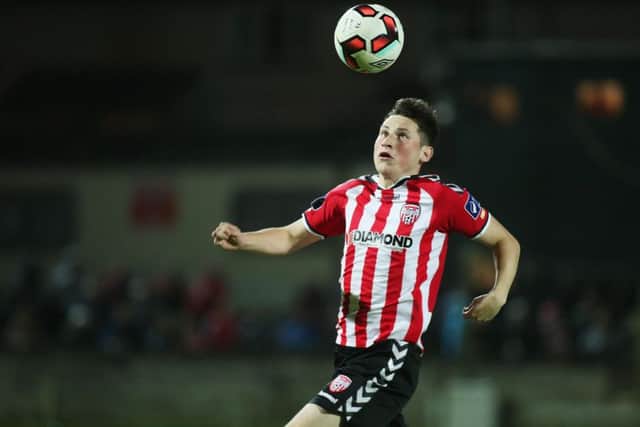 Derry's Conor McDermott was one of the stand-out performers for the home side on Tuesday night.