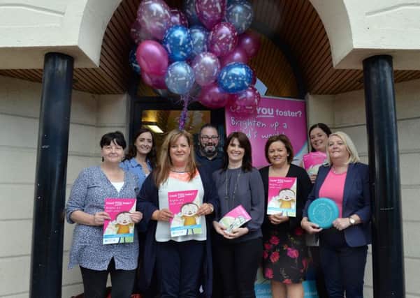 Pictured launching Western Trusts Fostering and Recruitment Information events for October 2016 across the Western Trust area from left to right are: Lorna Rankin; Karen Fox; Colette Patton; Quintin OKane; Dympna Brogan; Christine Donaghy; Clare McCallion and Cecilia Kelly.