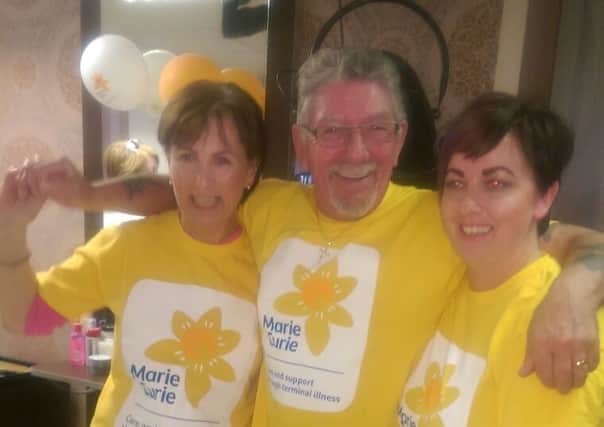 Before: Colette Mullan, Frank McGrotty and Stacy McGrotty