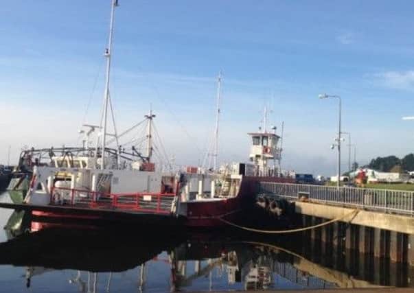 The Foyle Ferry at Greencastle harbour