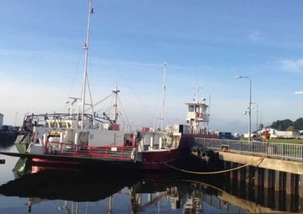 The Foyle Ferry at Greencastle harbour