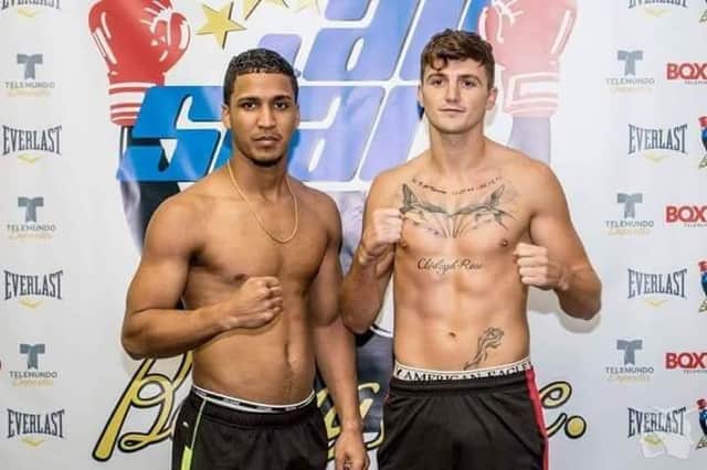 Derry man Connor Coyle (right), who makes his professional boxing debut in Florida tonight against Euris Silverio (on left).