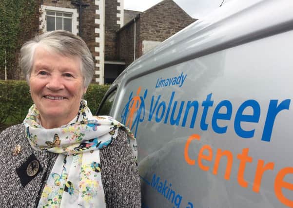 Teasie McLaughlin from Limavady has been volunteering for 10 years and she loves it.