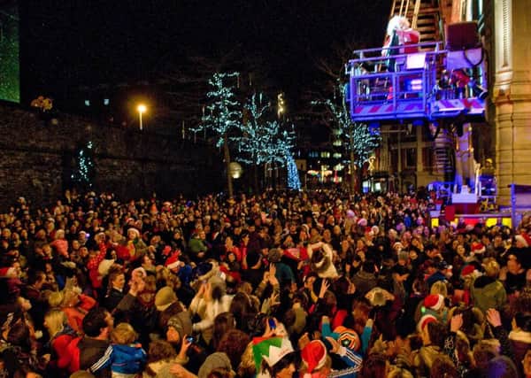 A section of the crowd from a previous Christmas Lights Switch On in Derry. (PIc Inpresspics.com.)