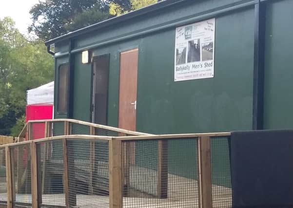 The graffiti has since been removed from the Mens Shed in Ballykelly.