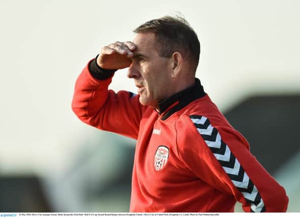 LOOKING TO THE FUTURE  . . . . Derry City manager Kenny Shiels has signed a contract extension.