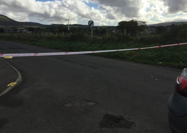 The scene at Hass Road, Dungiven, last Thursday after a 22-year-old man was shot in the leg.