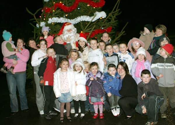 Members of the Drumsurn community attending the switching on of the Christmas tree with Santa in 2007. (file pic)