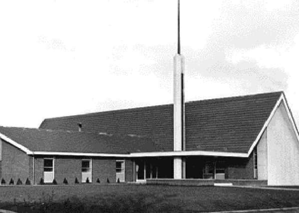 The newly finished building pictured in 1966.