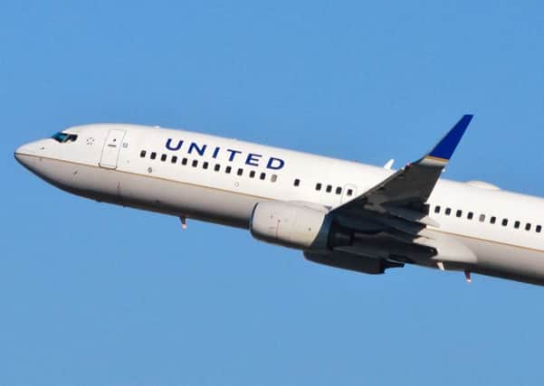 A United Airlines aircraft