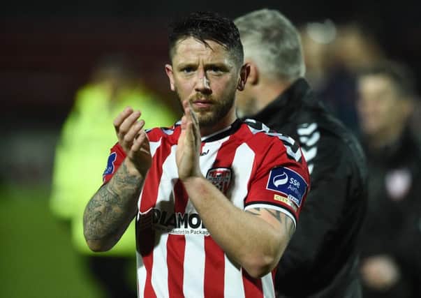 Rory Patterson has penned a new two year deal with Derry City. Picture credit: Oliver McVeigh / SPORTSFILE