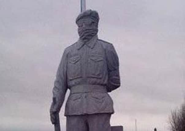 The statue erected by the IRSP in Derrys City Cemetery back in 2000.