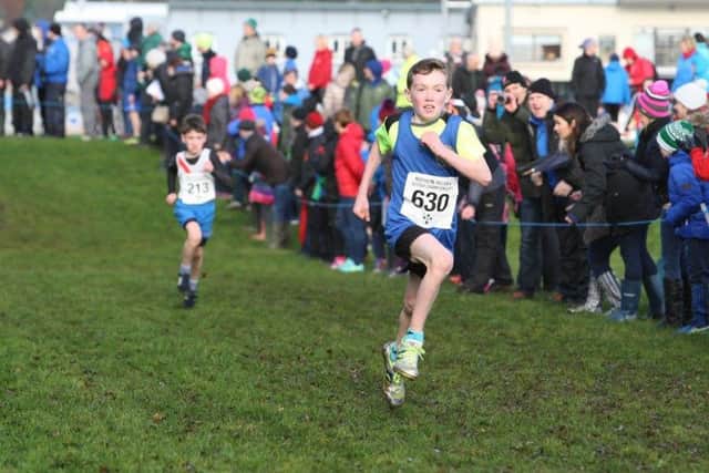 Boyd Russell on his way to becoming the Ulster and Northern Ireland Cross Country champion.
