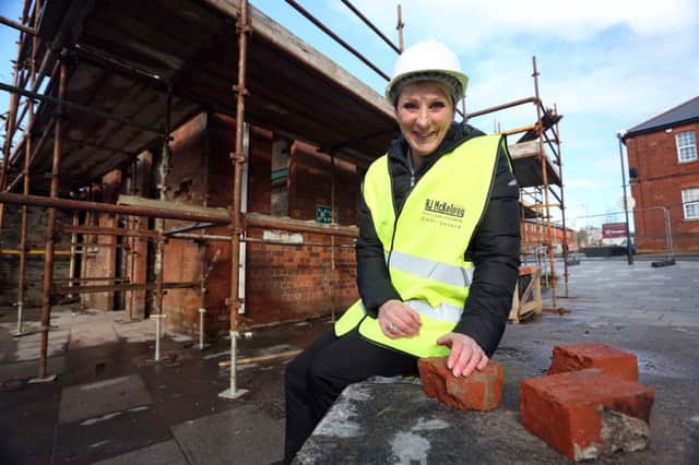 Linda Beckett, Manager of Glen Caring home care agency, at the site of the new Changing Places toilet with hoist at Ebrington. (Pic: Lorcan Doherty)