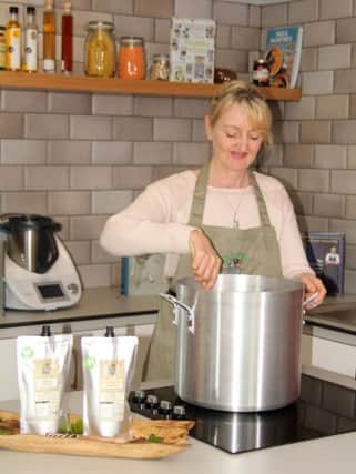 Carol Banahan of Carol's Stock Market, working in the Foodovation Centre at North West Regional College.