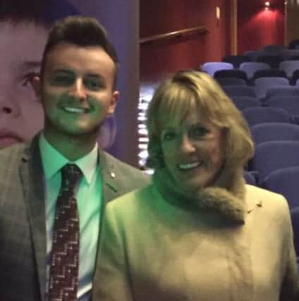 Conor pictured with Esther Rantzen.