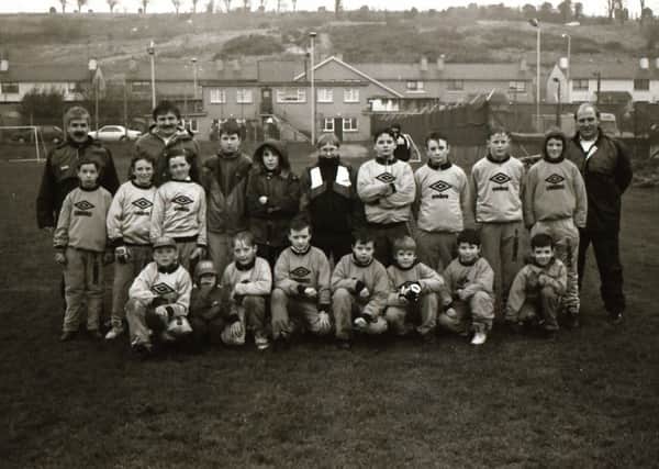 Ballboys for the Sunday, November 10, 1991, game against Shamrock Rovers at the Brandywell, from Griffith