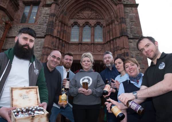 Pictured at the launch event for Sippy Fest are Adam Lightbody (Urban Tonic), Brian Rainey (Sippy of Culture), Rachael Parkes (Dopey Dick Brewing Company), Kathy Coyle (Airporter), Connor Doherty (Sippy of Culture), Martina Rogers (Northbound Brewery), Ciaran Mulgrew, (Quiet Man Whiskey) and James Huey (Walled City Brewery)