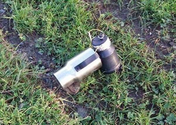 The device discovered in Galliagh has been declared an 'elaborate hoax'. (Pic courtesy of Galliagh Community Empowerment).